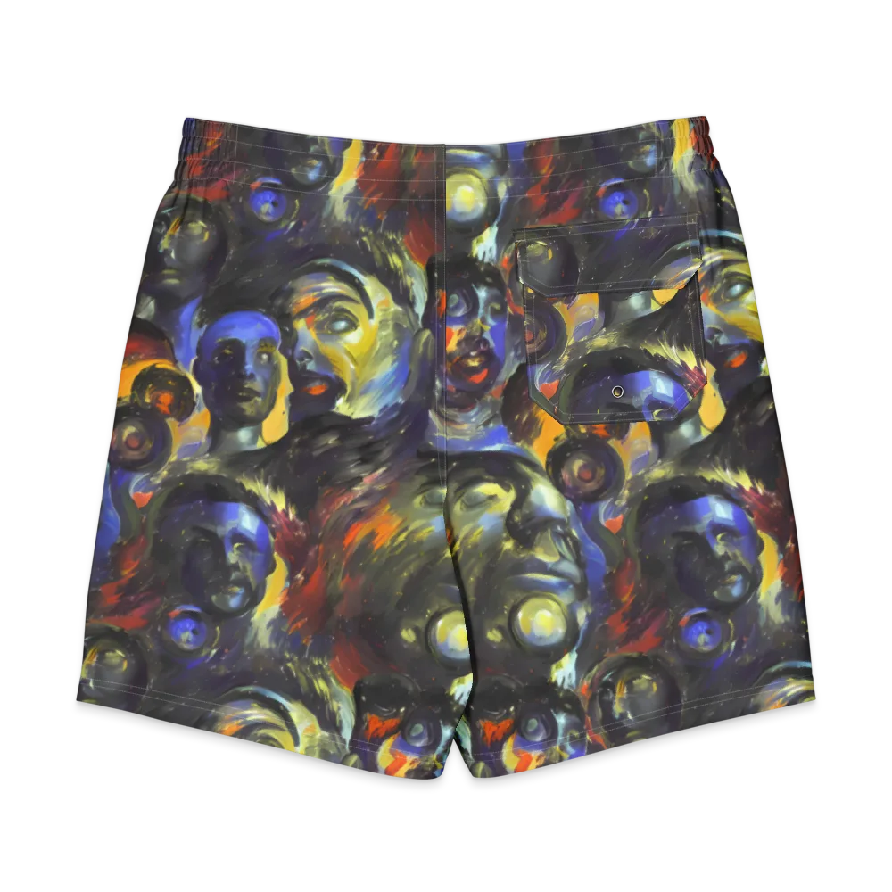 Corinthian Gaze on Men's Board Shorts — Back