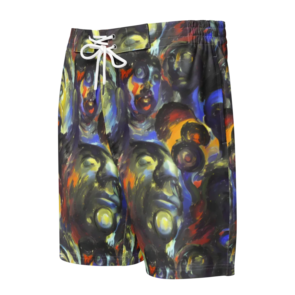 Corinthian Gaze on Men's Board Shorts — Front