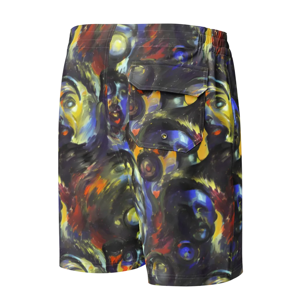Corinthian Gaze on Men's Board Shorts — Back