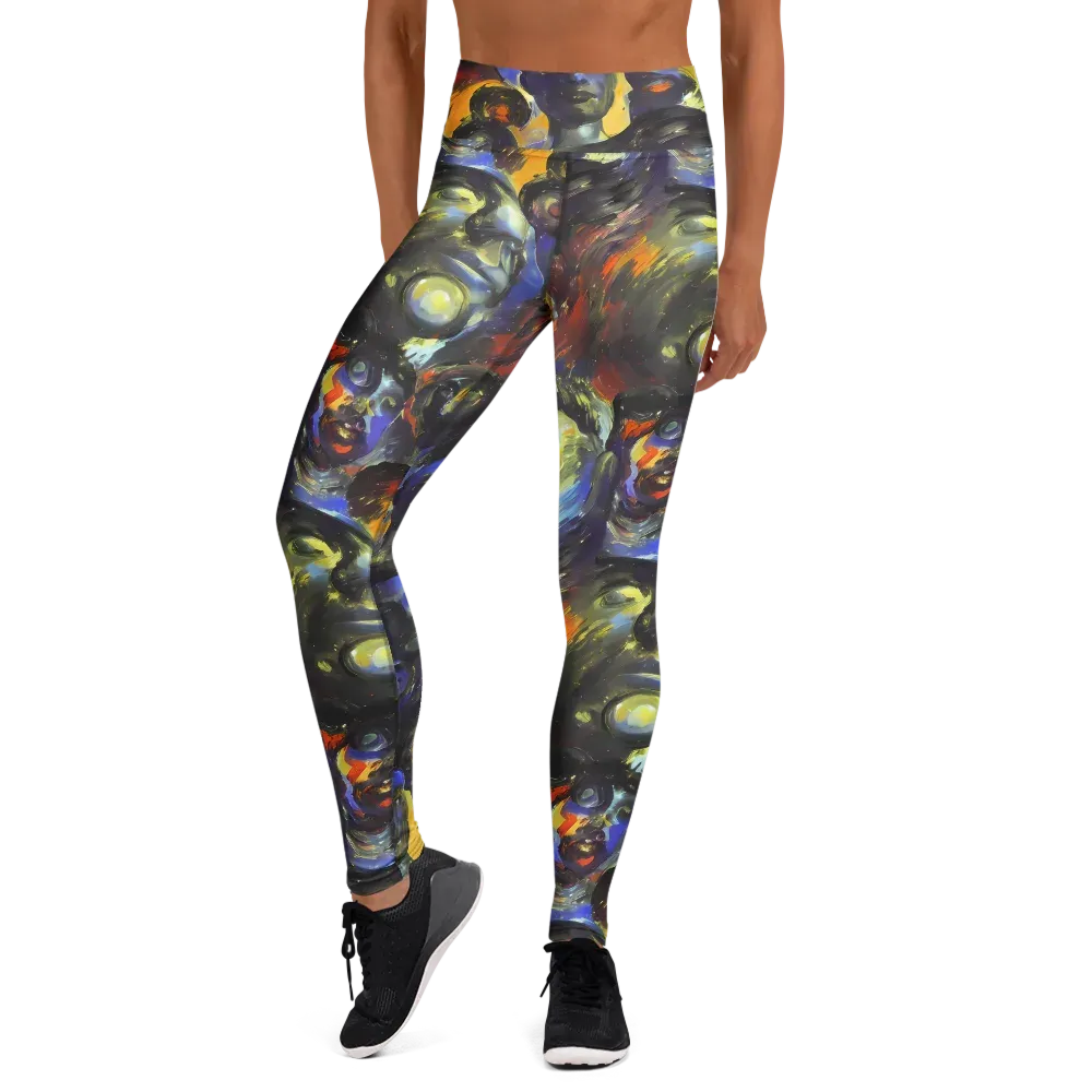 Corinthian Gaze on Yoga Leggings — Front