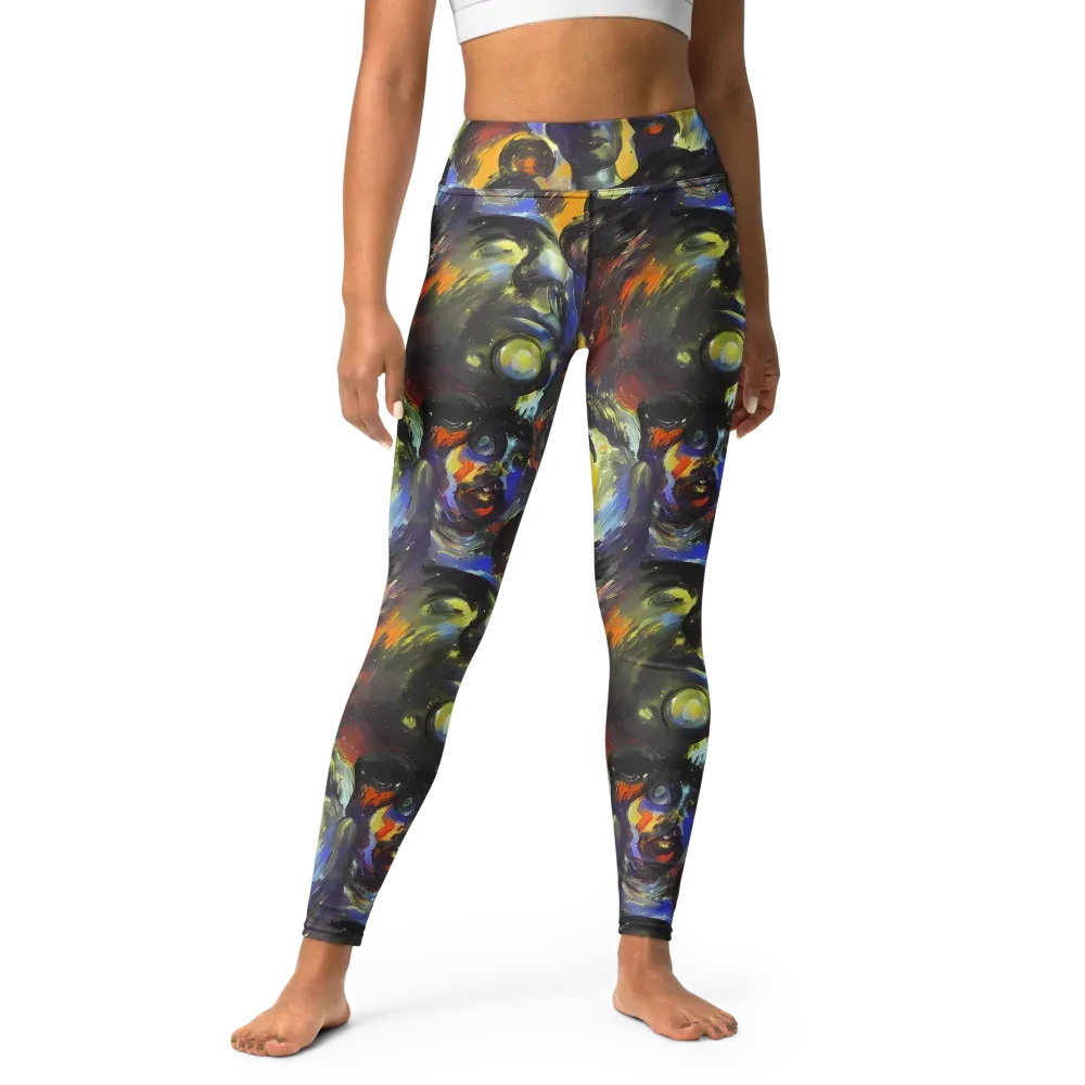 Corinthian Gaze on Yoga Leggings — Front