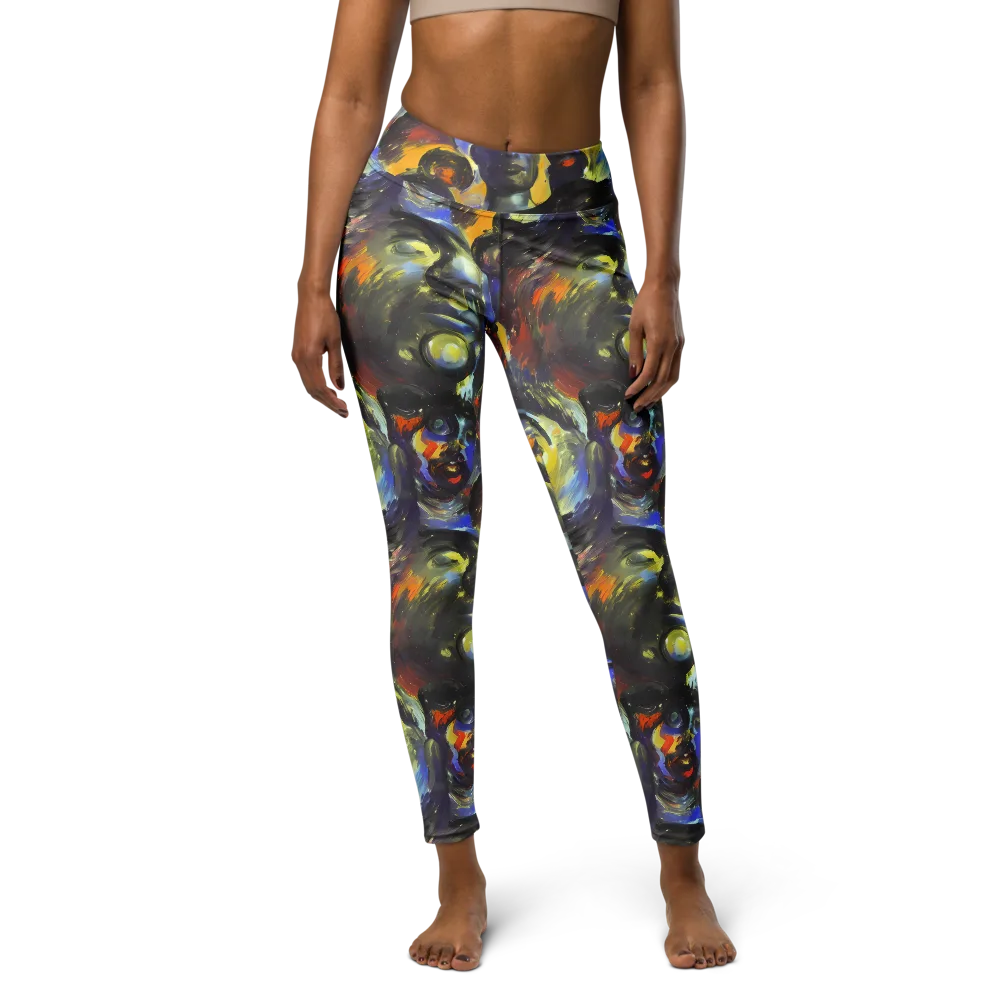 Corinthian Gaze on Yoga Leggings — Front
