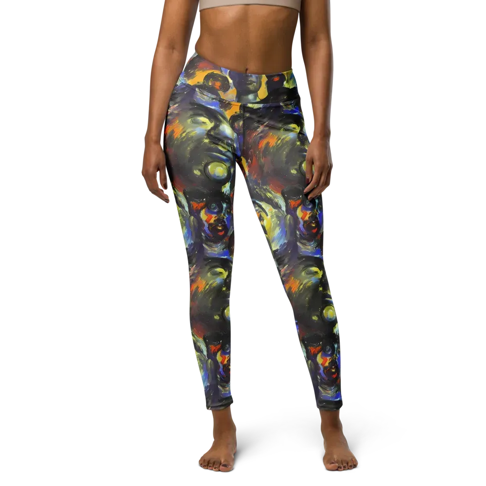Corinthian Gaze on Yoga Leggings — Front