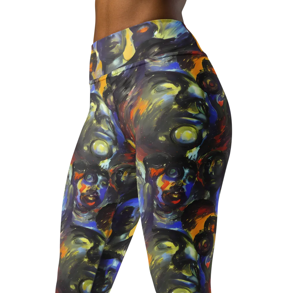 Corinthian Gaze on Yoga Leggings — Left Front