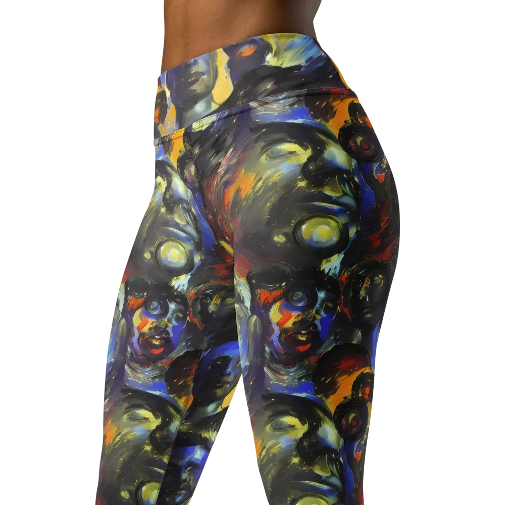 Corinthian Gaze on Yoga Leggings — Left Front