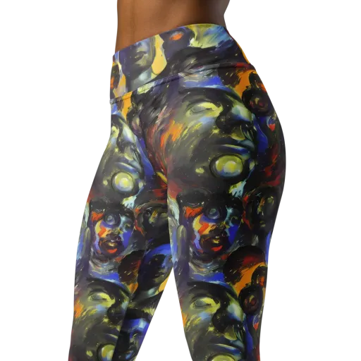 Corinthian Gaze on a Yoga Leggings