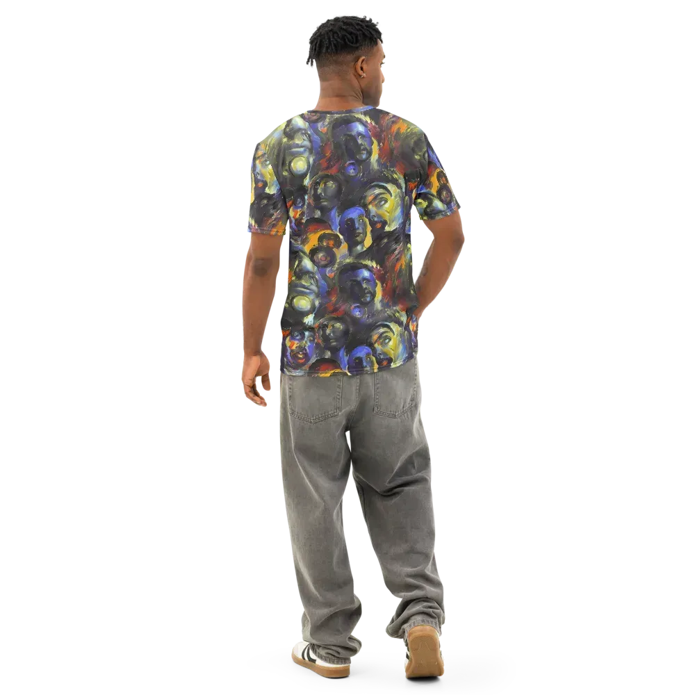 Corinthian Gaze on Men's Cotton Crew Neck T-Shirt — Back