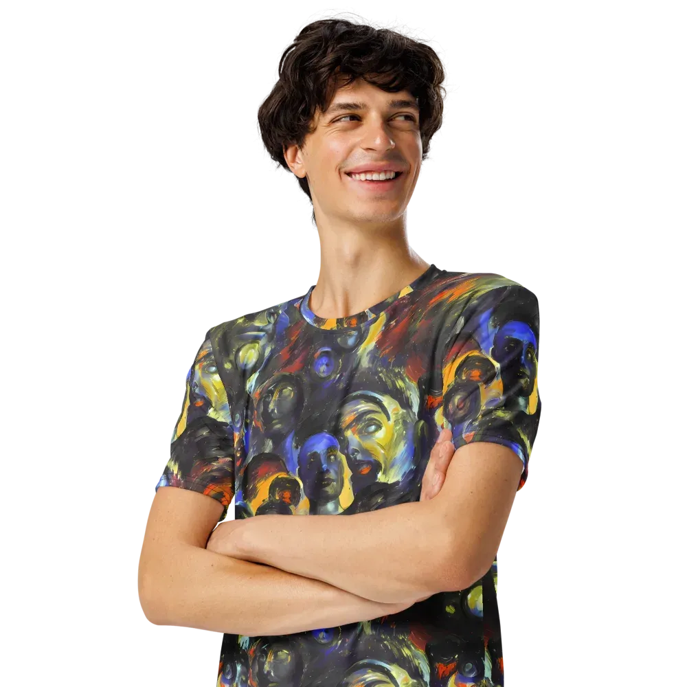 Corinthian Gaze on Men's Crew Neck T-Shirt — Left Front