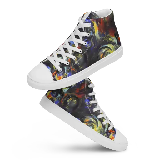 Corinthian Gaze on a Women's High Top Canvas Shoes