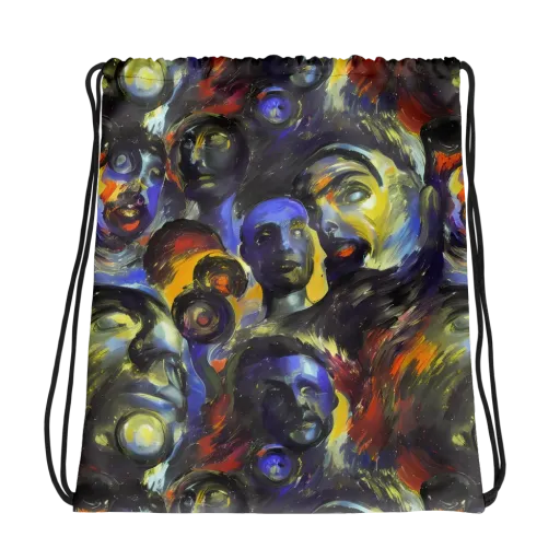 Corinthian Gaze on a Drawstring Bag
