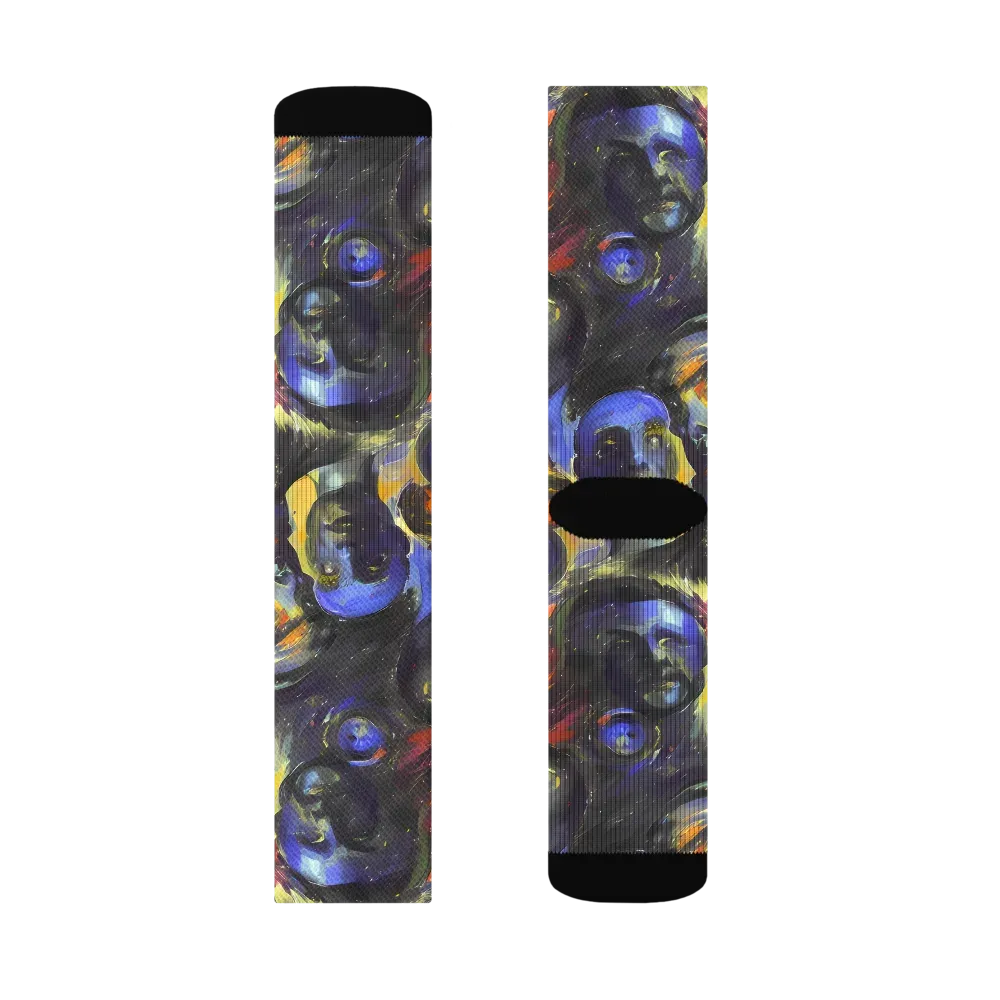 Corinthian Gaze on Socks — Right Sock
