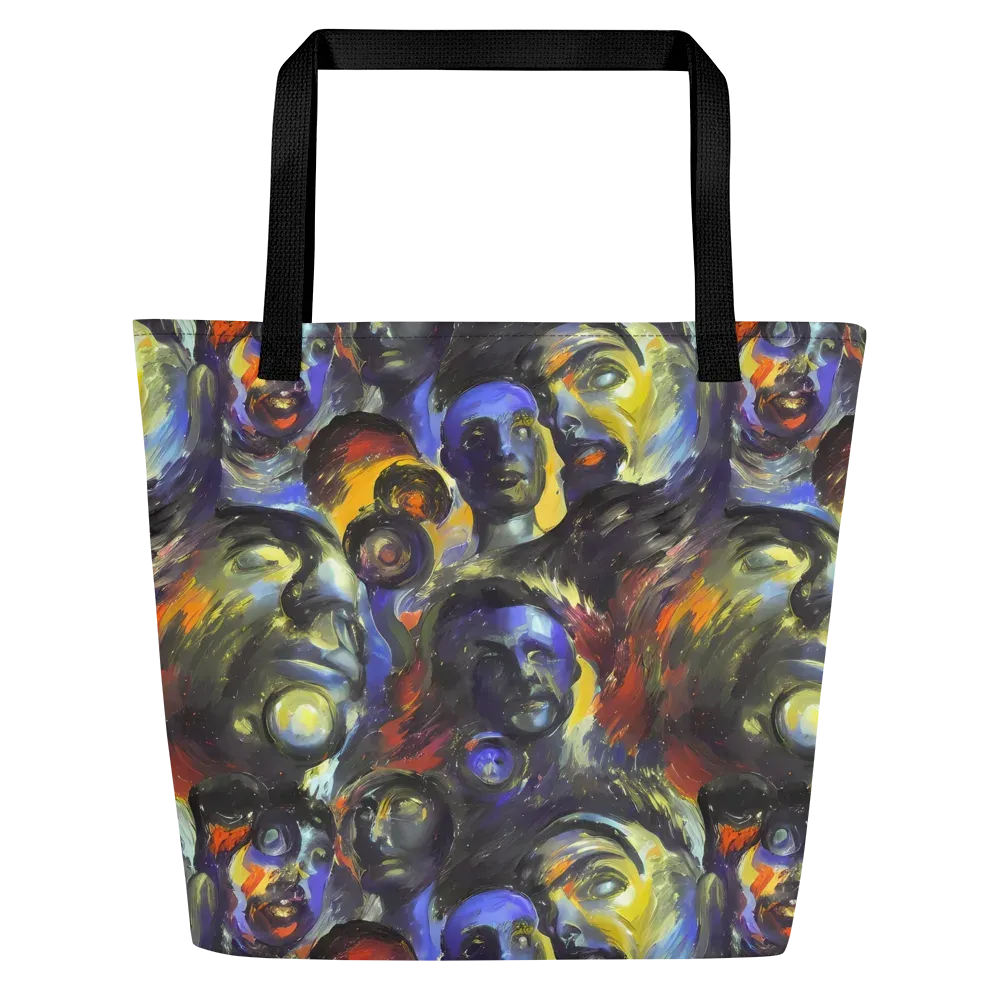 Corinthian Gaze on Large Tote Bag W/ Pocket — Front