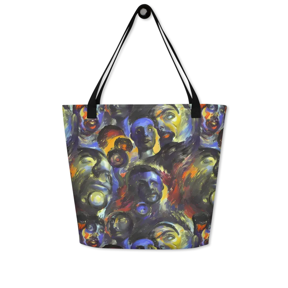 Corinthian Gaze on Large Tote Bag W/ Pocket — Front