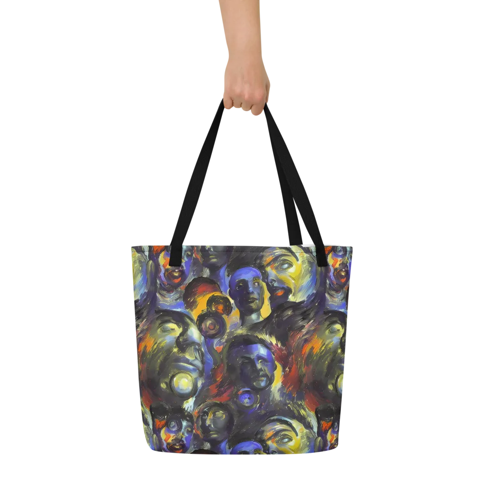 Corinthian Gaze on Large Tote Bag W/ Pocket — Front
