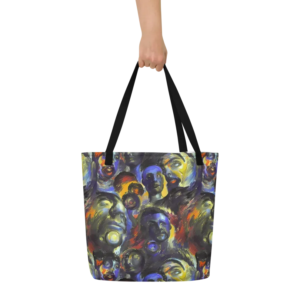 Corinthian Gaze on Large Tote Bag W/ Pocket — Front