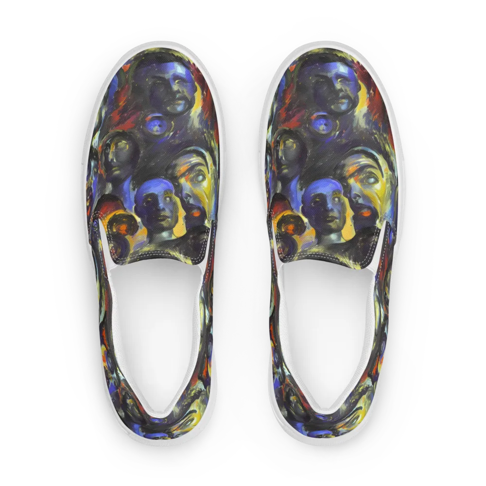 Corinthian Gaze on Women's Slip-On Canvas Shoes — Front