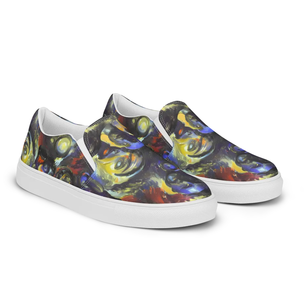 Corinthian Gaze on Women's Slip-On Canvas Shoes — Right Front