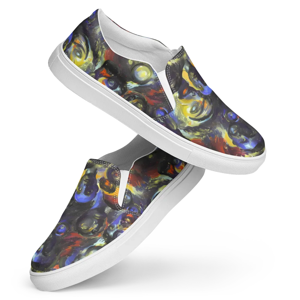 Corinthian Gaze on Women's Slip-On Canvas Shoes — Front
