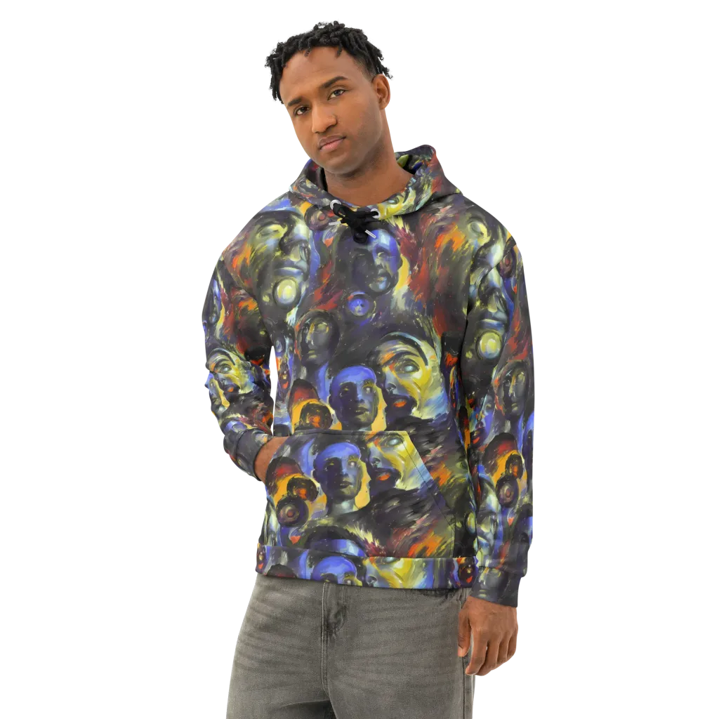 Corinthian Gaze on Cotton Hoodie — Left Front