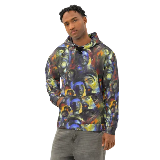 Corinthian Gaze on a Cotton Hoodie