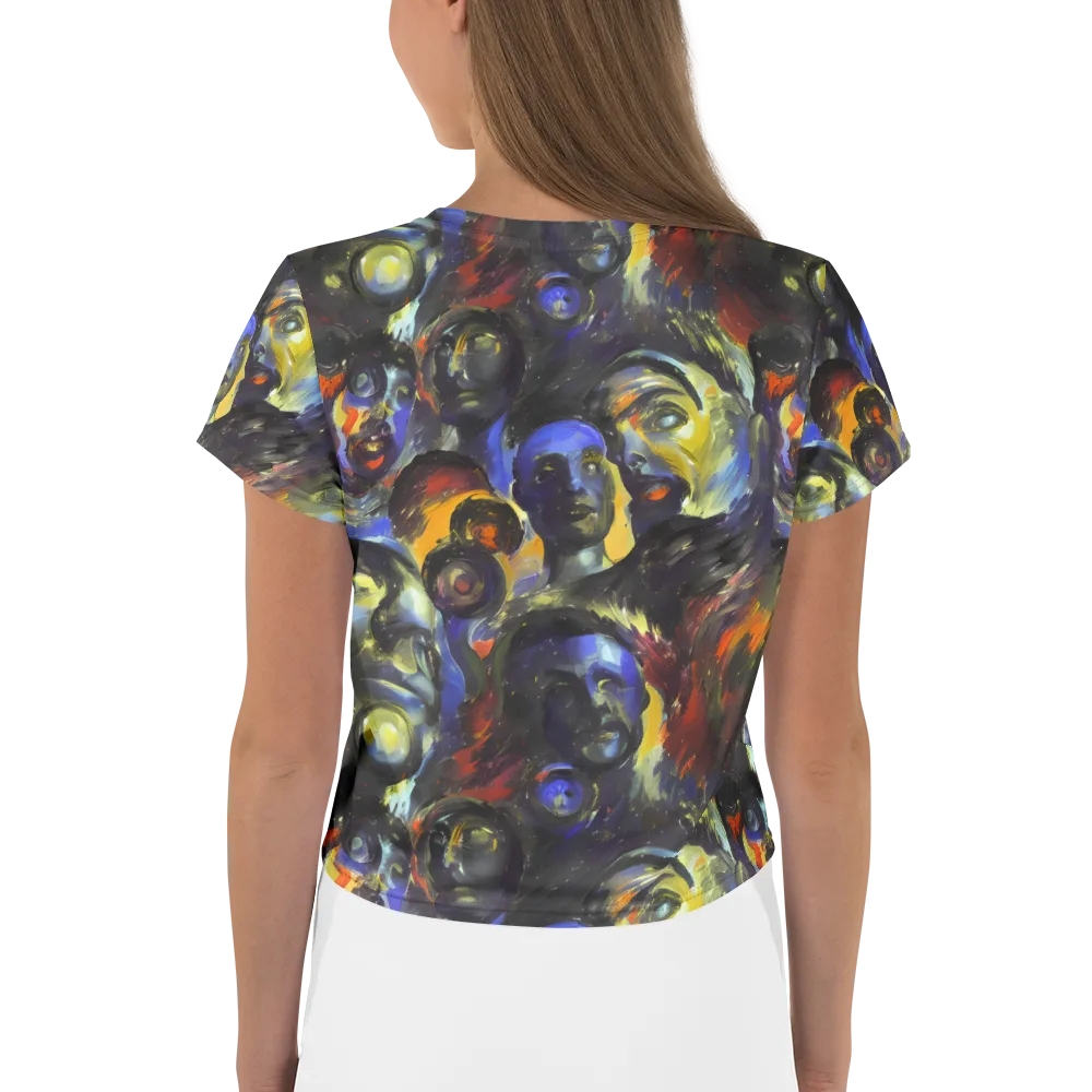 Corinthian Gaze on Crop Tee — Back