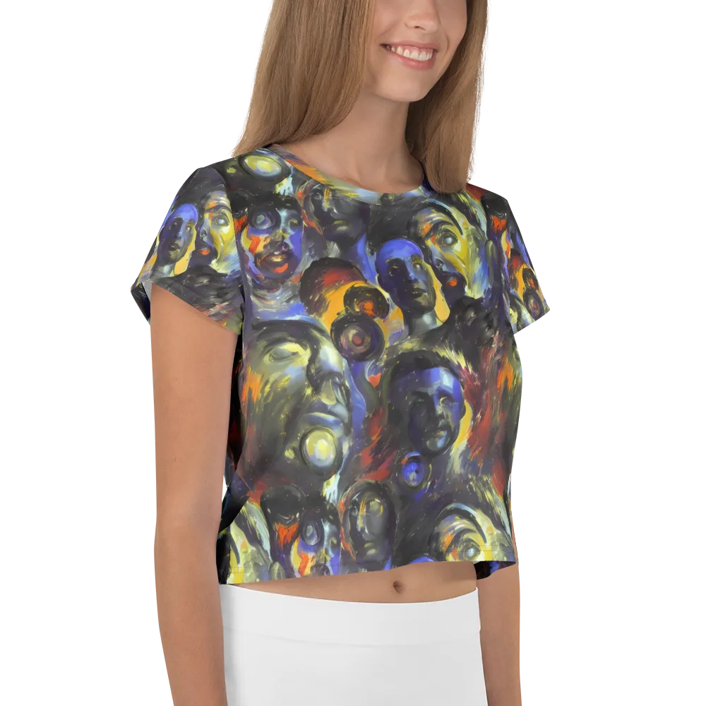Corinthian Gaze on Crop Tee — Right