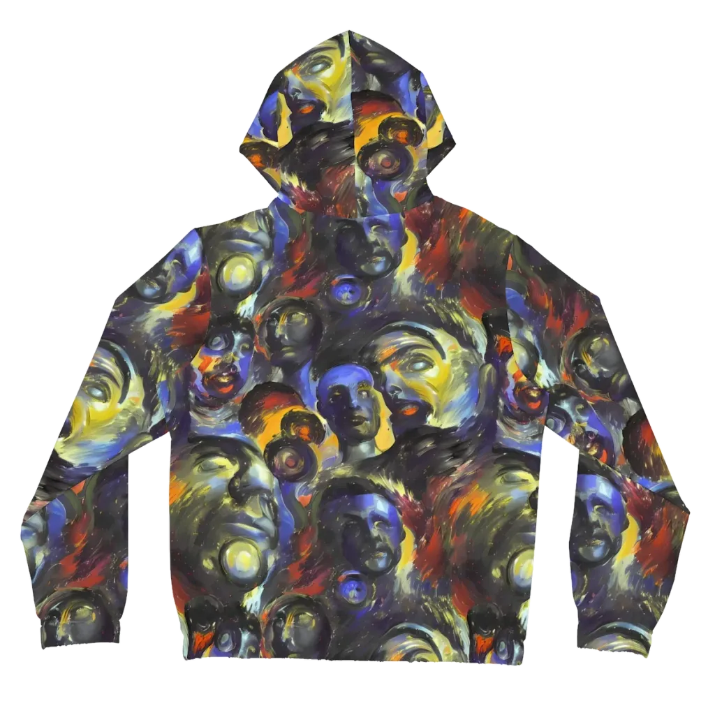 Corinthian Gaze on Women's Full-Zip Hoodie — Back