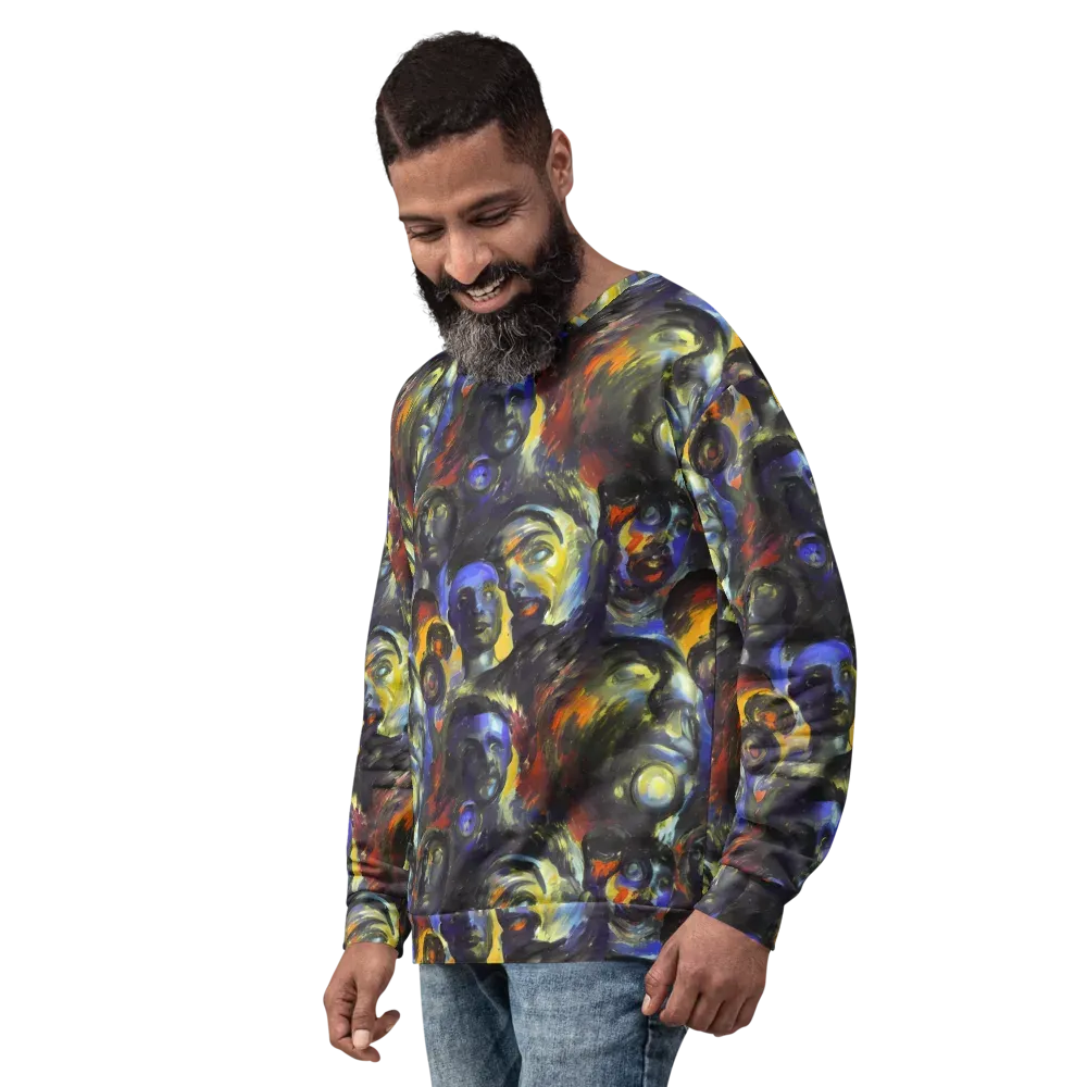 Corinthian Gaze on Sweatshirt — Left Front