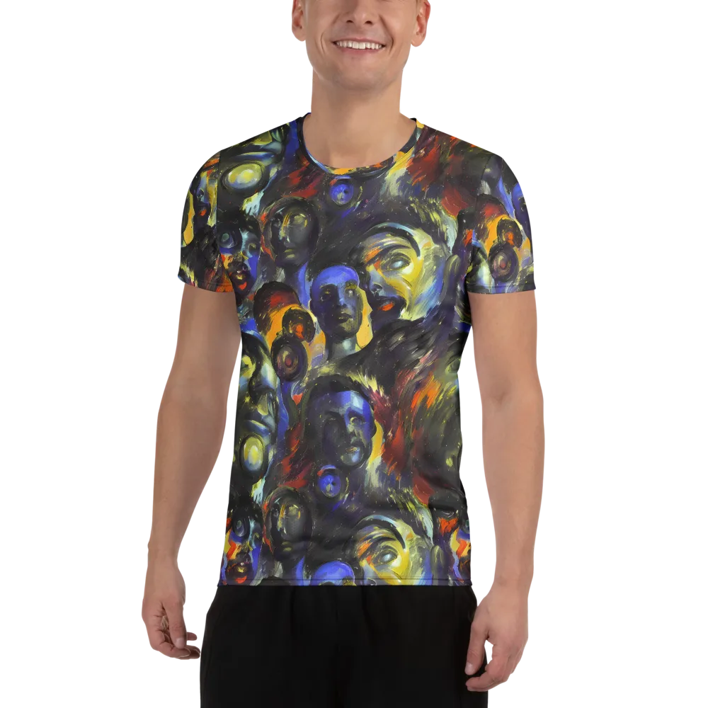 Corinthian Gaze on Men's Athletic T-Shirt — Front