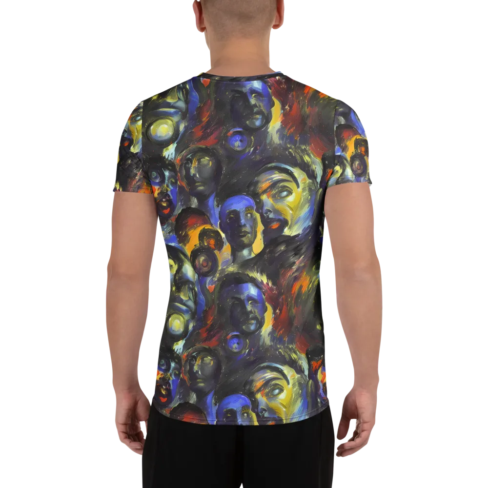 Corinthian Gaze on Men's Athletic T-Shirt — Back