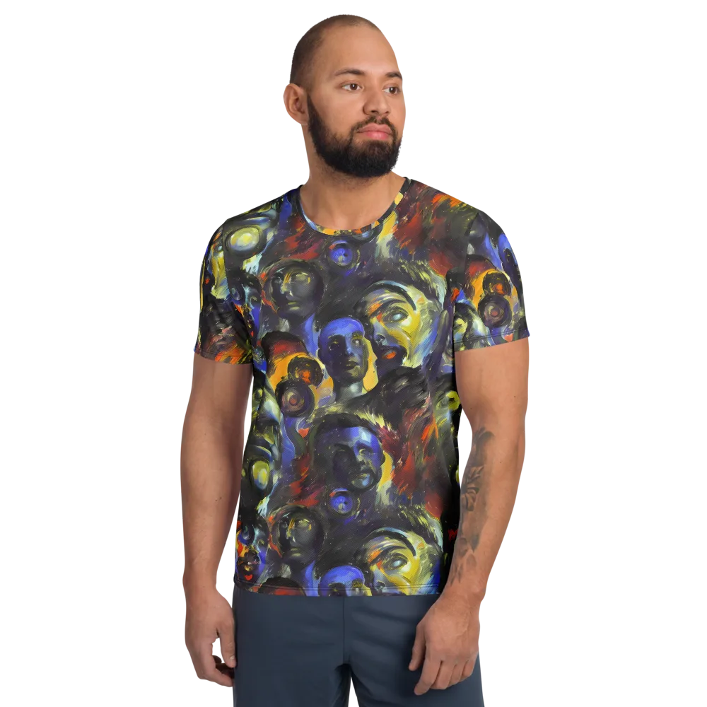 Corinthian Gaze on Men's Athletic T-Shirt — Front
