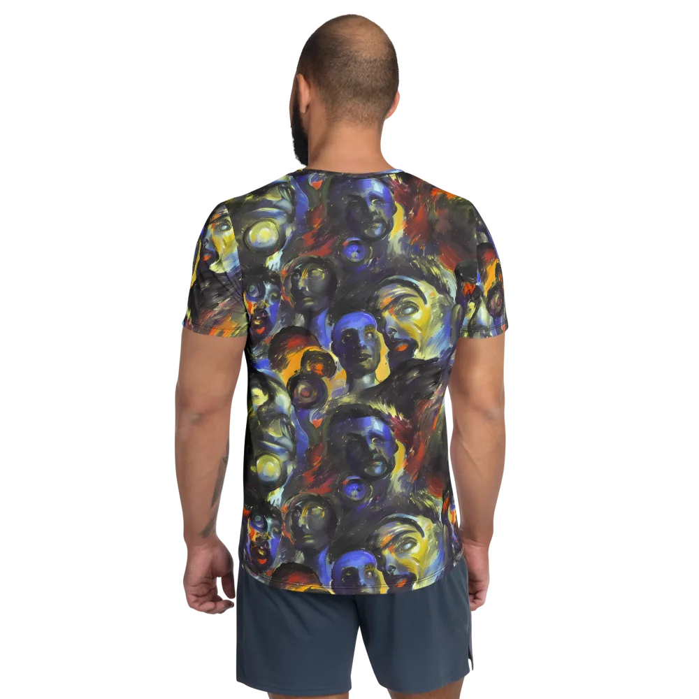 Corinthian Gaze on Men's Athletic T-Shirt — Back