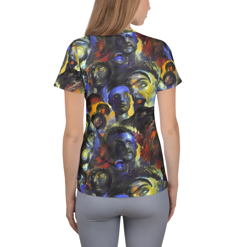 Corinthian Gaze on Women's Athletic T-Shirt — Back