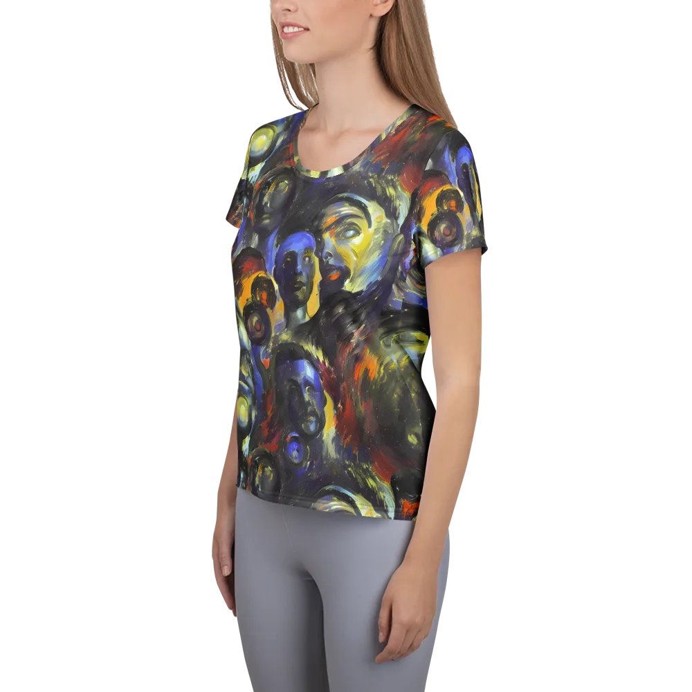 Corinthian Gaze on Women's Athletic T-Shirt — Left