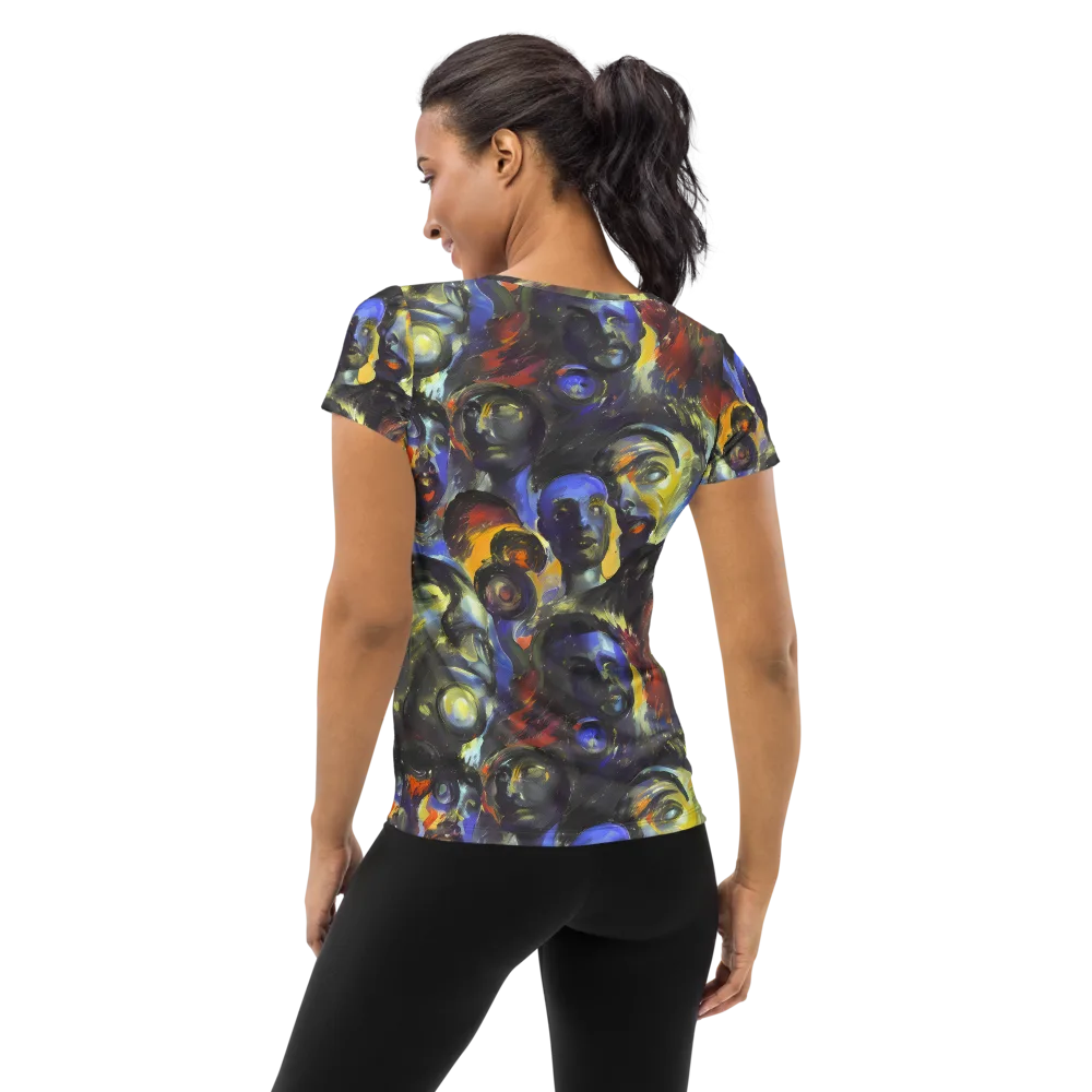 Corinthian Gaze on Women's Athletic T-Shirt — Back
