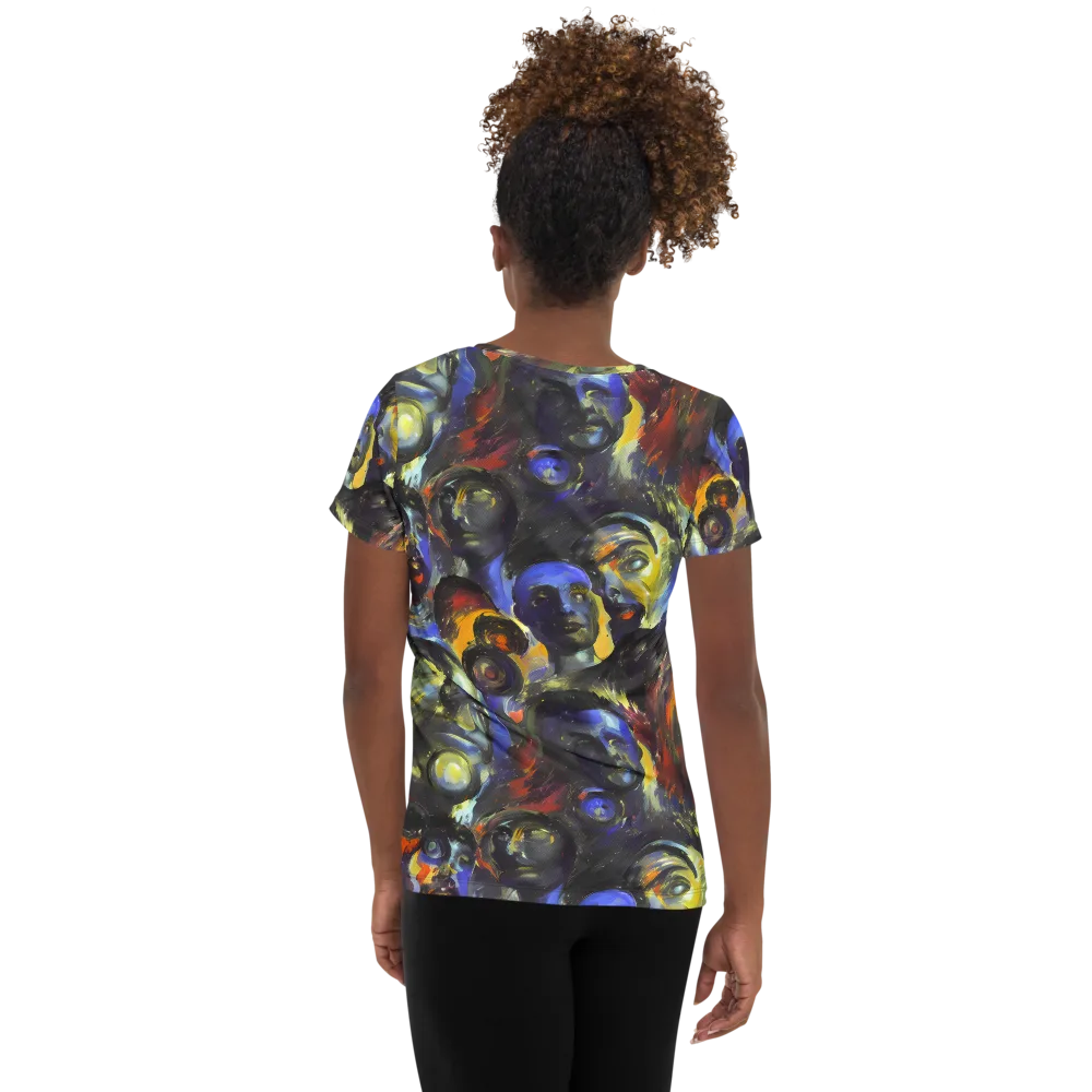 Corinthian Gaze on Women's Athletic T-Shirt — Back