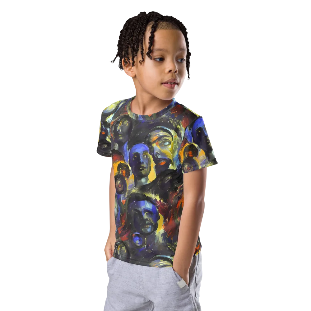 Corinthian Gaze on Kids Crew Neck T-Shirt — Left Front