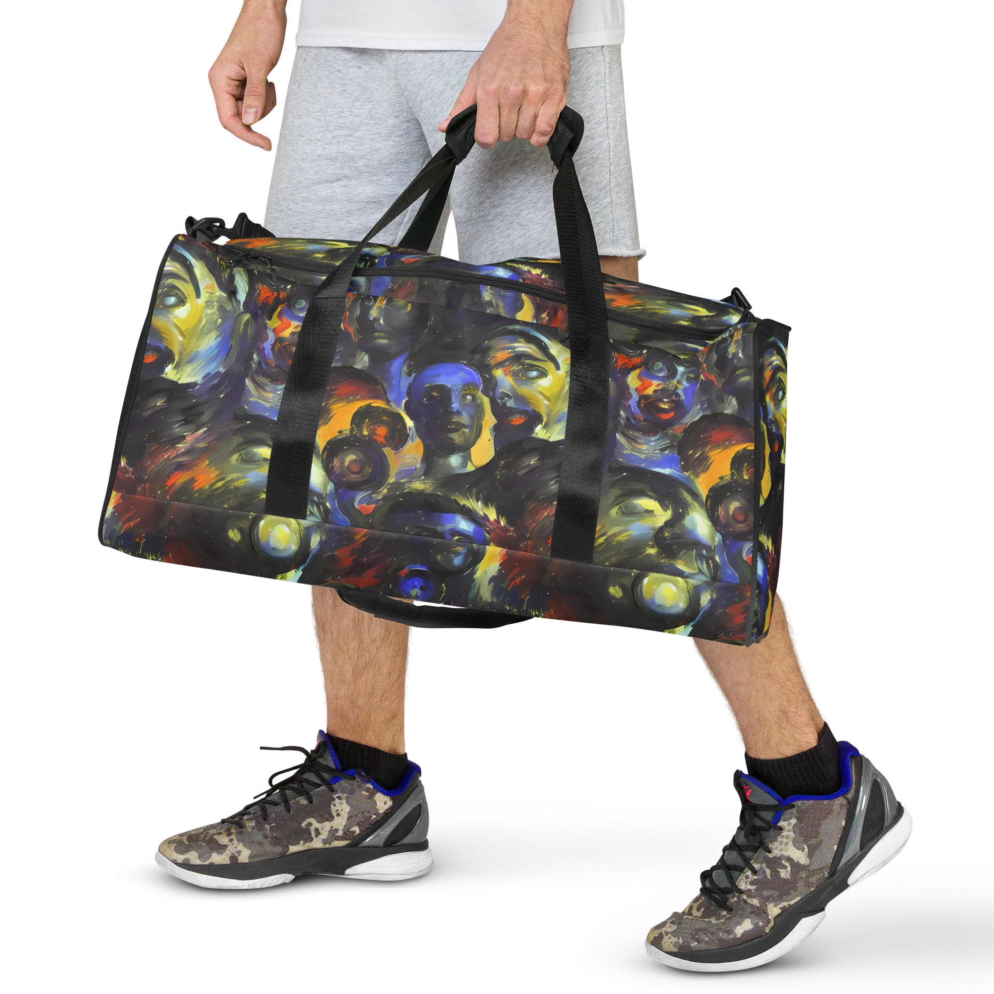 Corinthian Gaze on Duffle Bag — Front