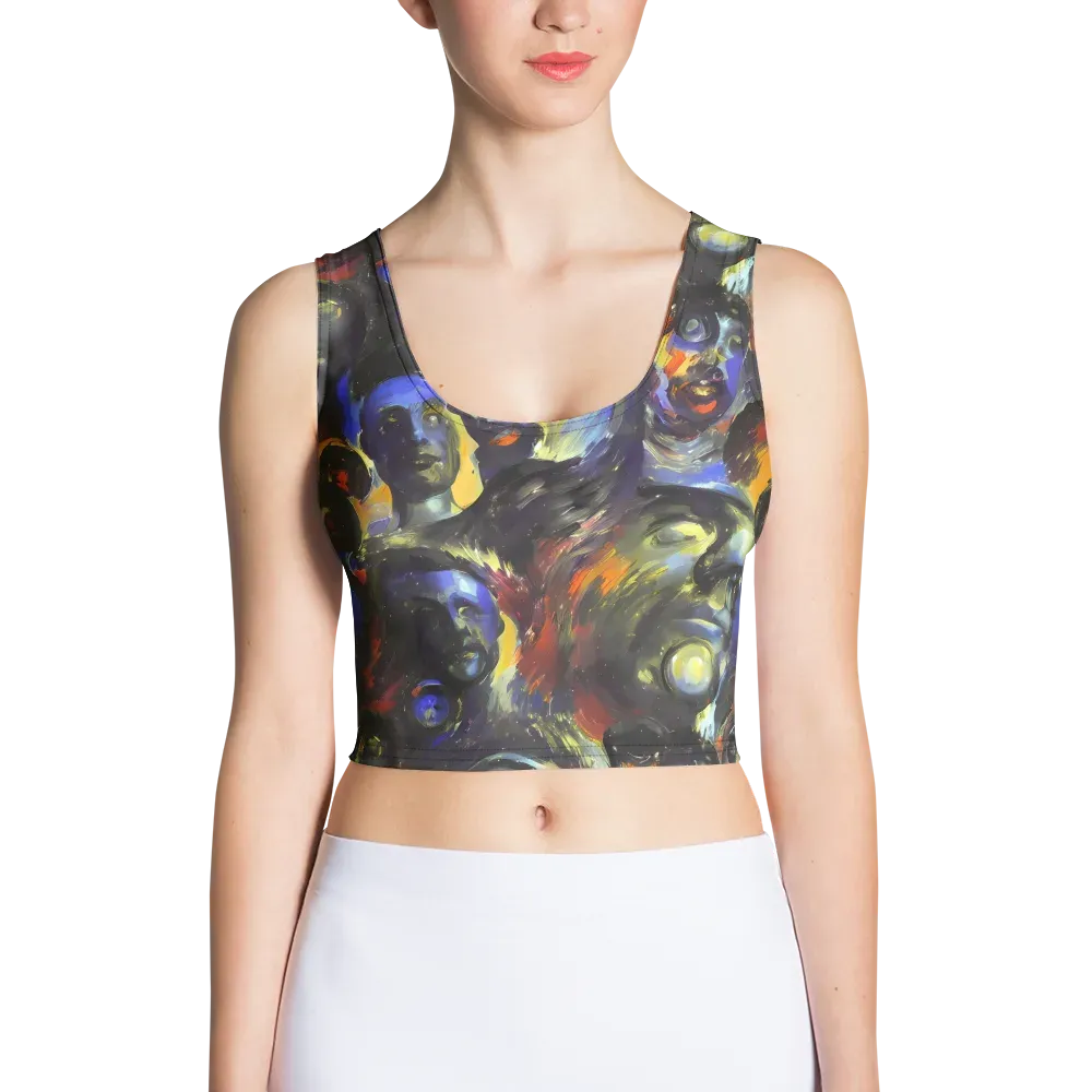 Corinthian Gaze on Crop Top — Front