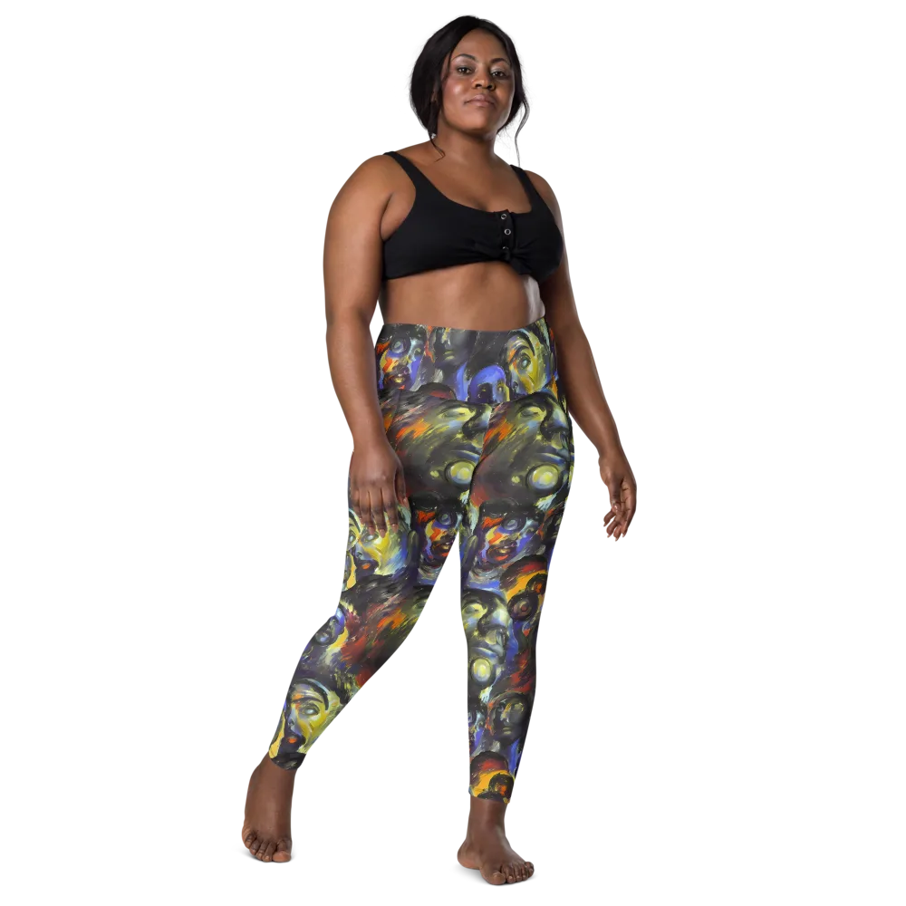 Corinthian Gaze on Leggings with Pockets — Front