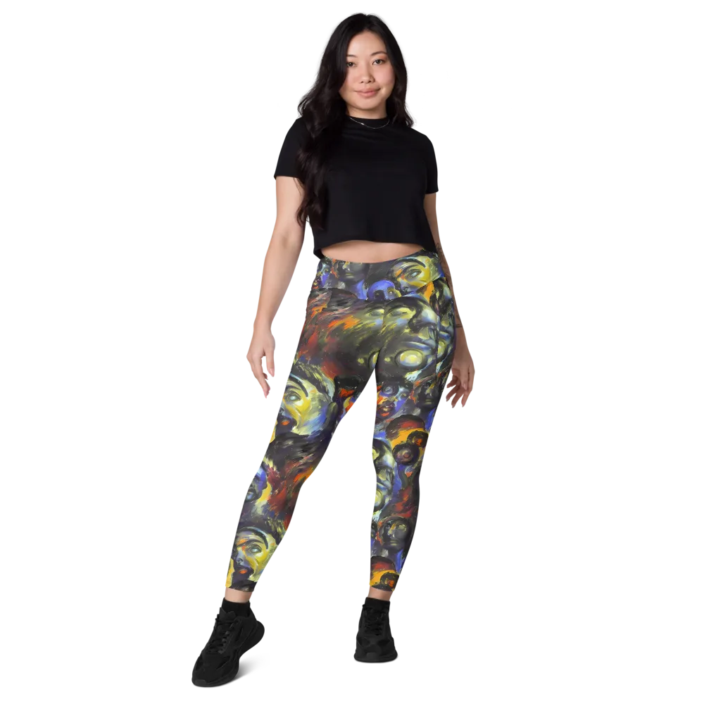 Corinthian Gaze on Leggings with Pockets — Front