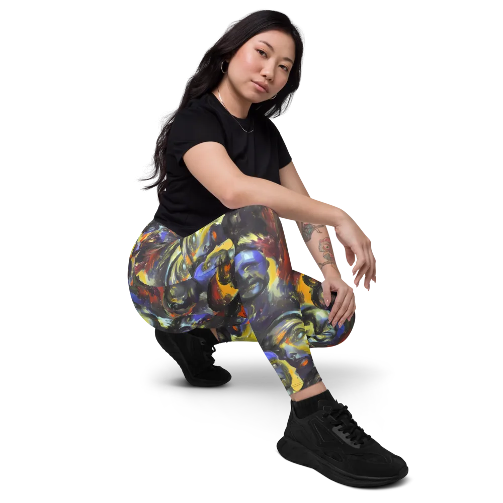 Corinthian Gaze on Leggings with Pockets — Right Front