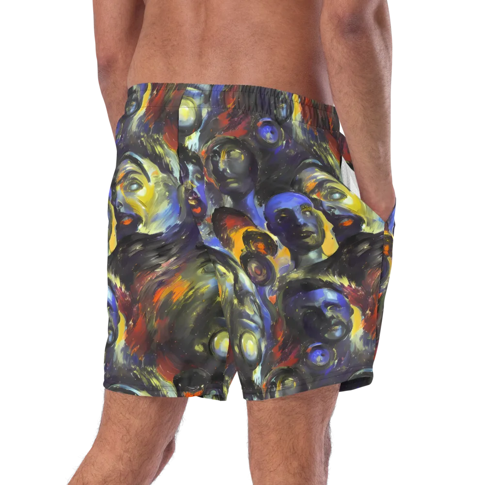 Corinthian Gaze on Swim Trunks — Right Back