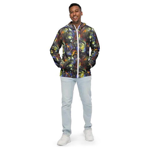 Corinthian Gaze on a Men's Windbreaker