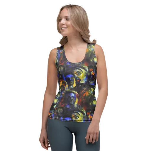 Corinthian Gaze on a Women's Tank Top