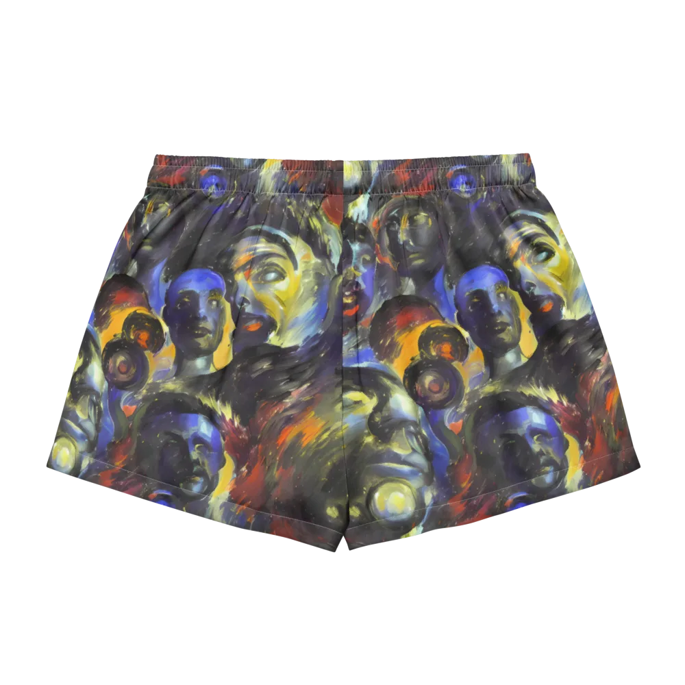 Corinthian Gaze on Women's Pajama Shorts — Back
