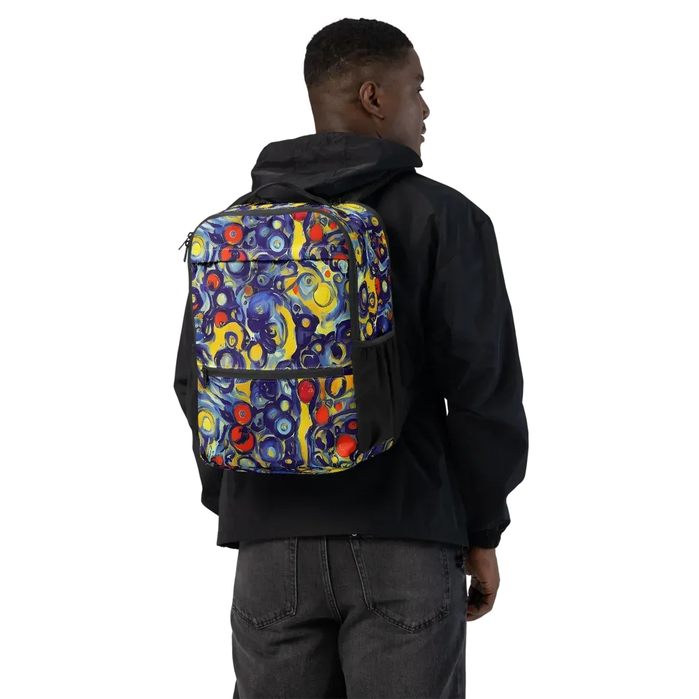Dynamic Doodles on Utility Backpack — Back