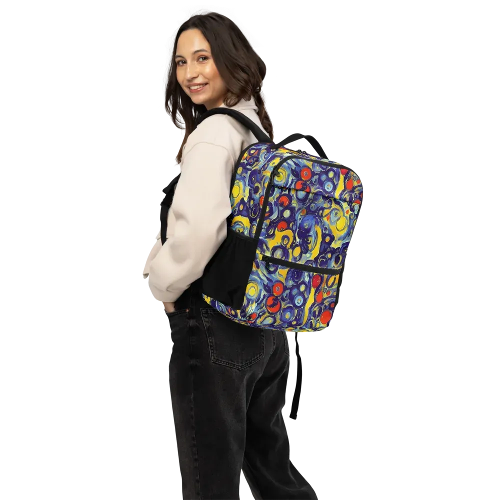 Dynamic Doodles on Utility Backpack — Back