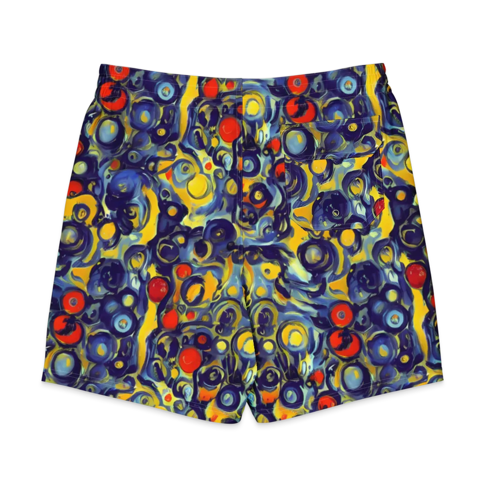 Dynamic Doodles on Men's Board Shorts — Back