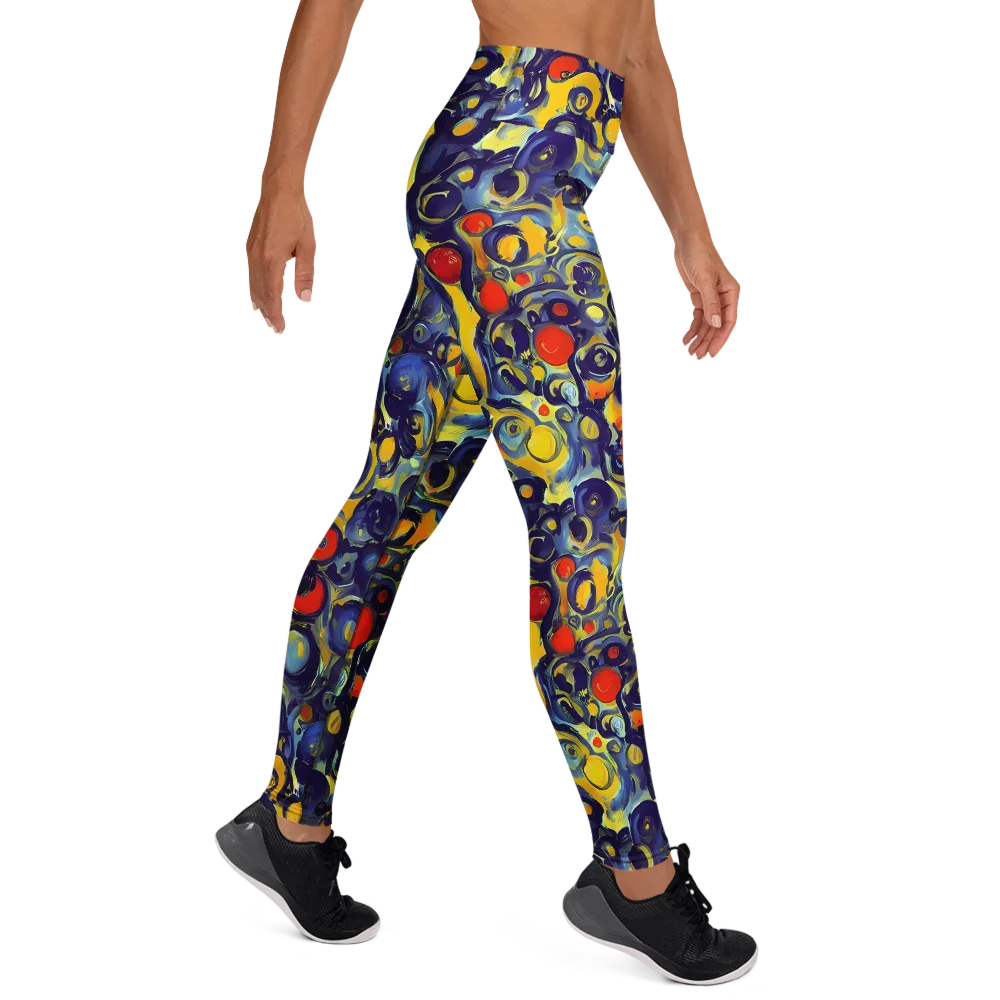 Dynamic Doodles on Yoga Leggings — Right